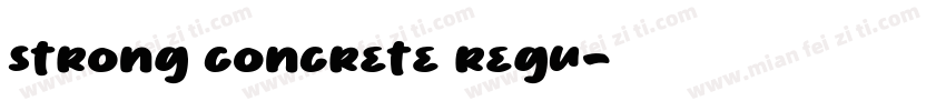 strong concrete regu字体转换